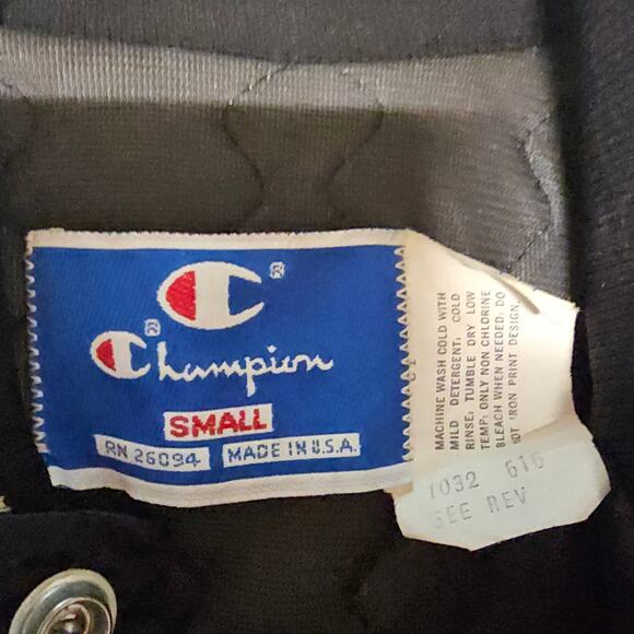 Vintage Champion RUTGERS Pioneers Softball Varsity Coat jacket Women's S 3400 - Picture 5 of 12